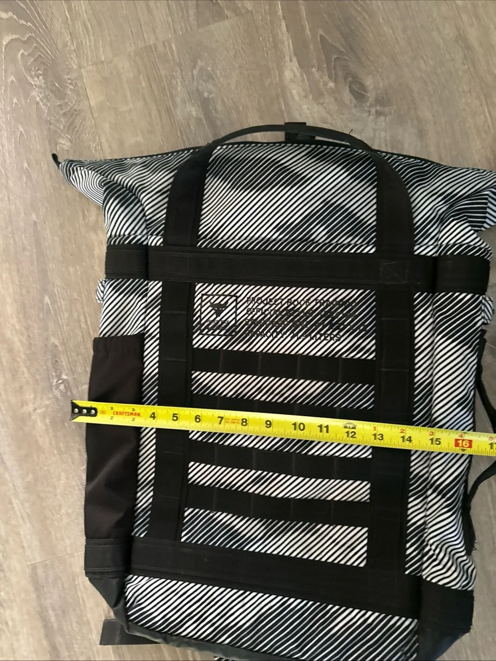Under Armour UA UNISEX Project Rock Box Duffle Backpack BLACK GREY Bag